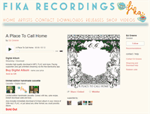 Tablet Screenshot of edgreene.fikarecordings.com